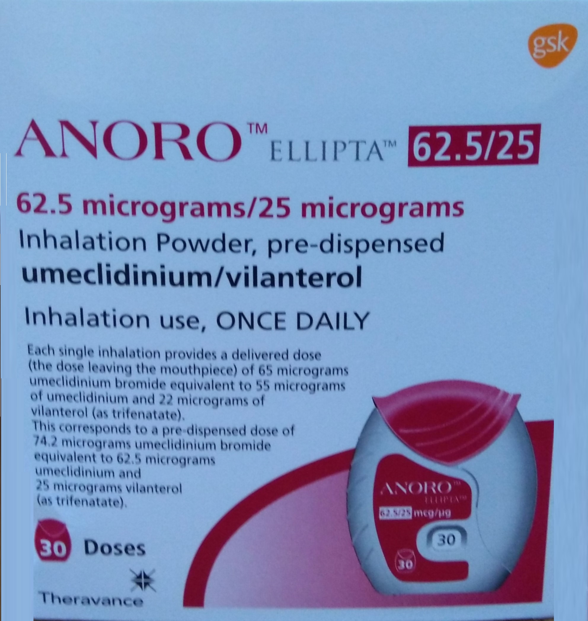 Medica RCP Anoro Ellipta° Indications Side Effects Composition